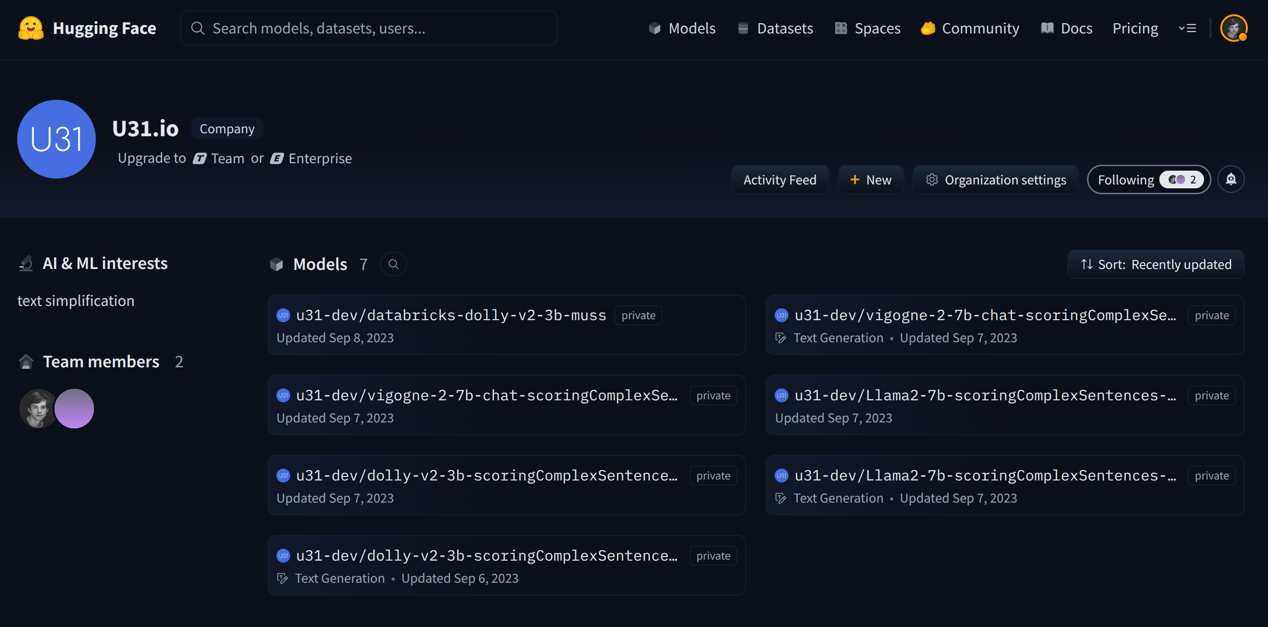 LLM fine-tuning / NLP